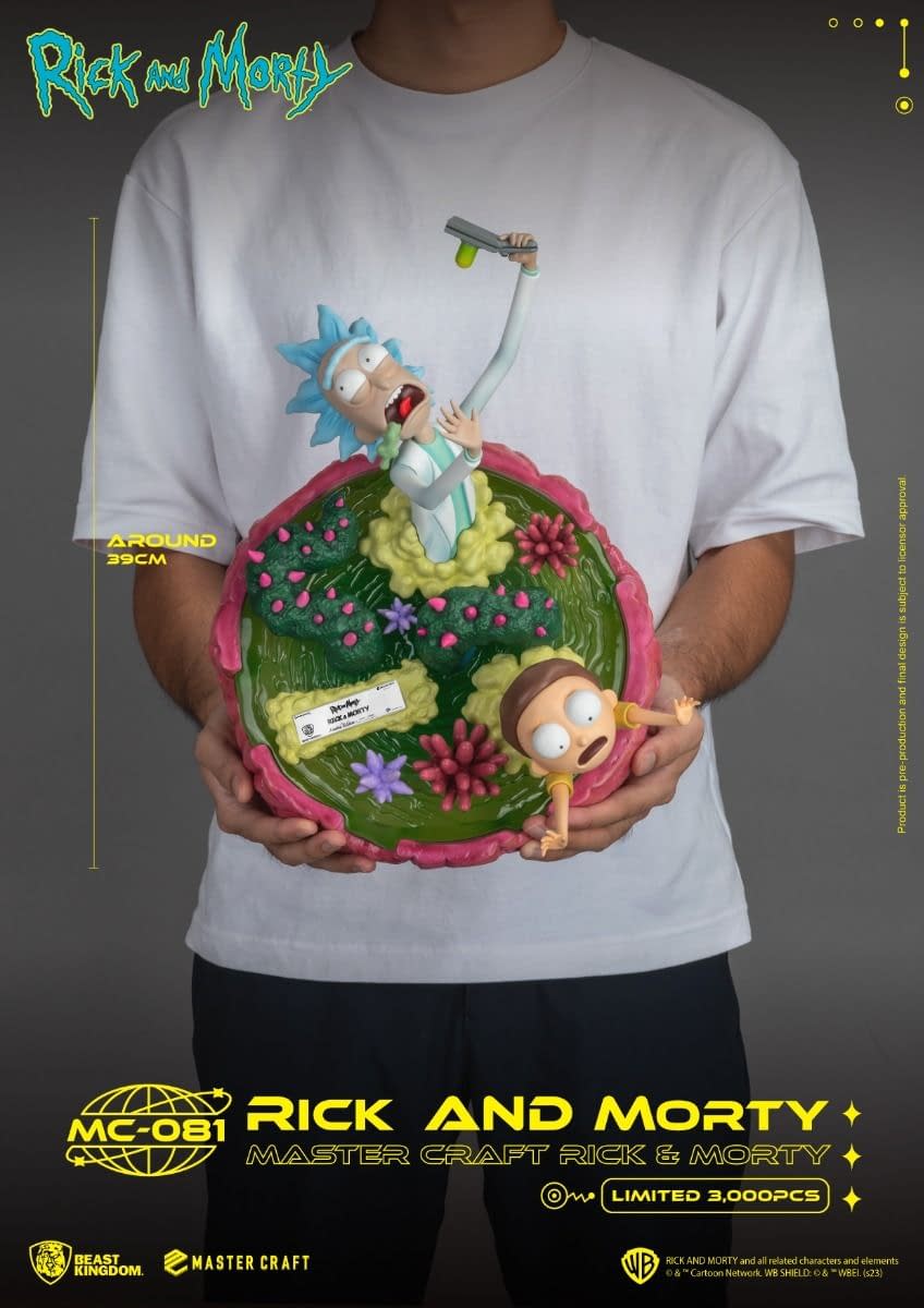 Beast Kingdom Debuts Limited Edition Rick & Morty Master Craft Statue 