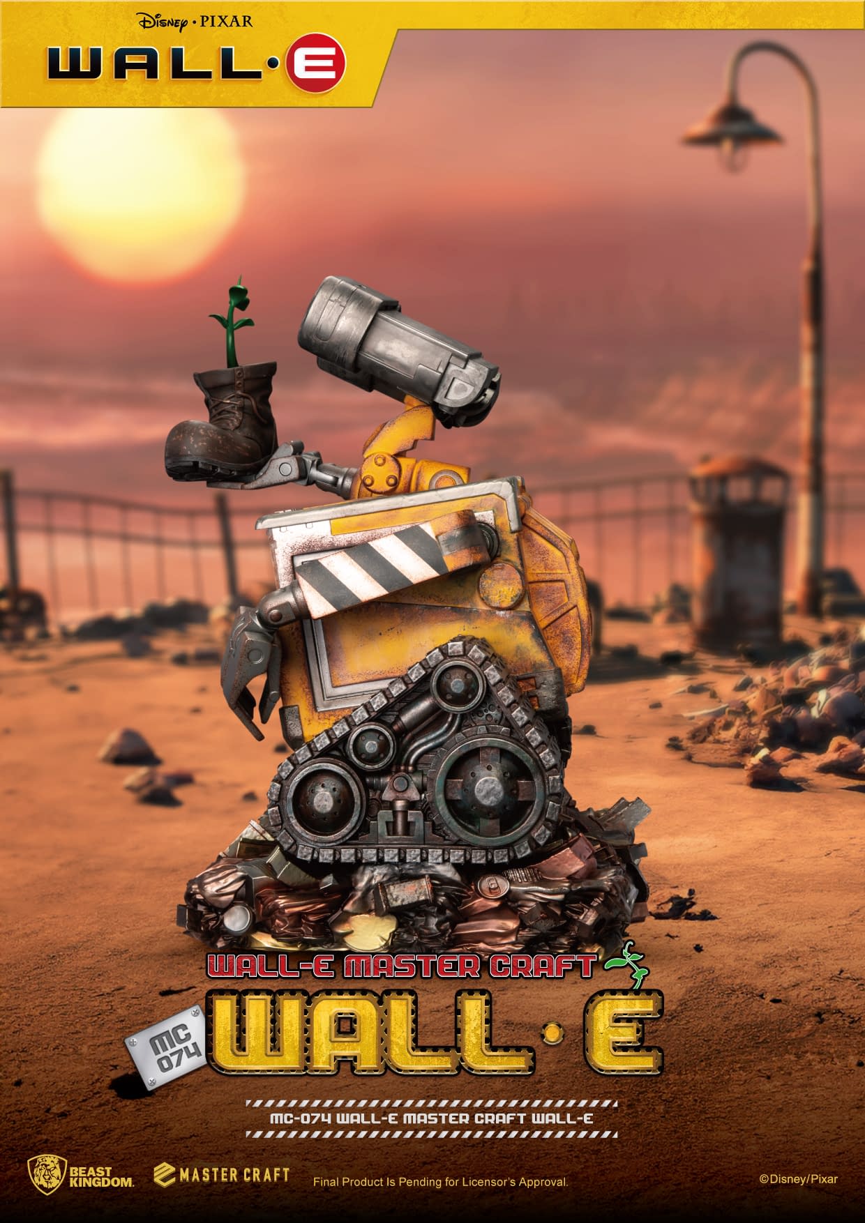 Limited Edition WALL-E Master Craft Statue Revealed by Beast Kingdom 