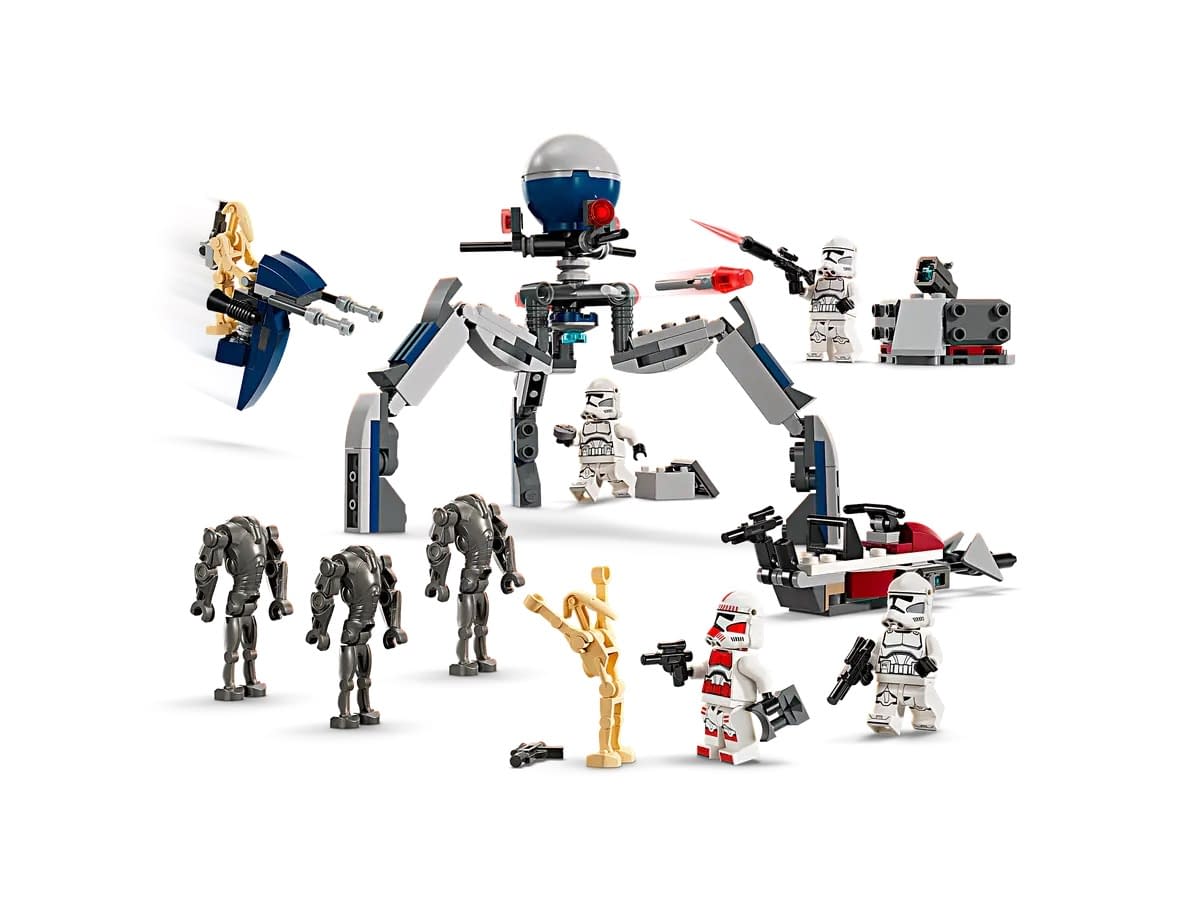 War Rages with LEGO Star Wars Clone Trooper & Battle Droid Battle Pack