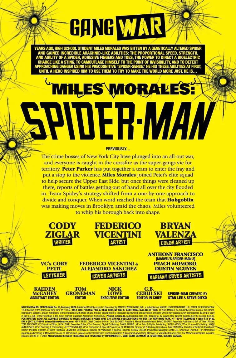 miles morales spider-man #13 agimat suit marvel's spider-man 2 var