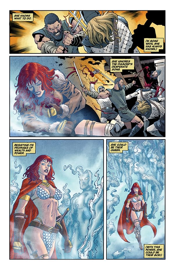 Interior preview page from Red Sonja #6