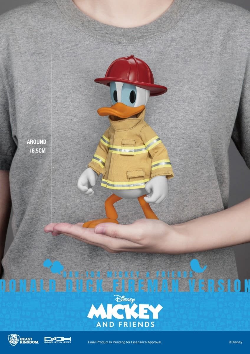 Beast Kingdom Debuts New Disney DAH Figure with Fireman Donald Duck