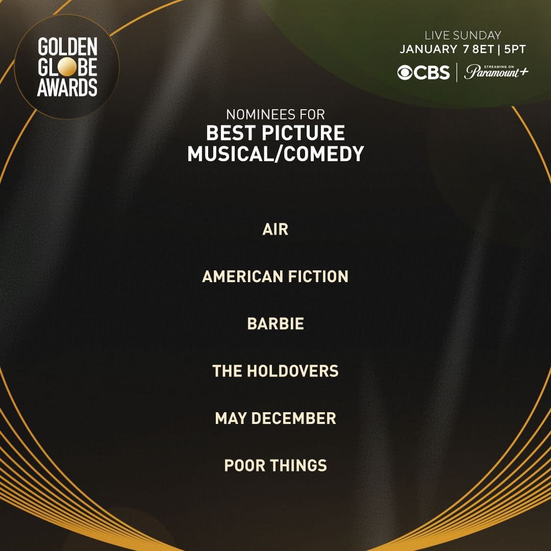 Golden Globes Viewers' Guide: Check Out Bleeding Cool's 2024 Preview
