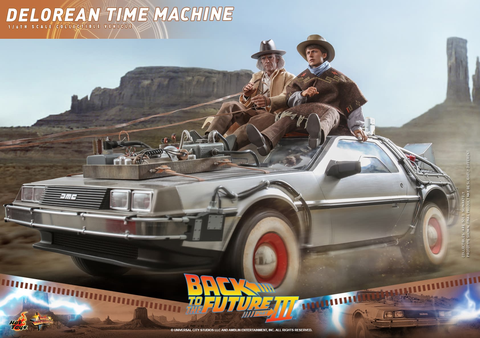Back to the Future Part III DeLorean Coming Soon from Hot Toys