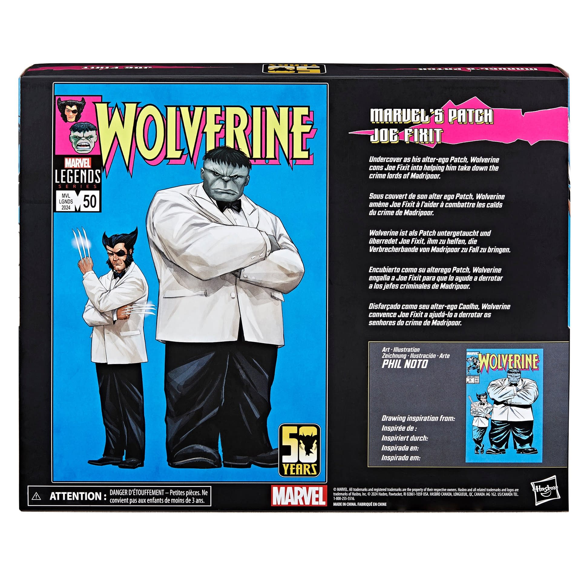 Marvel Legends Wolverine 50th Anniversary Patch and Joe Fixit 2-Pack