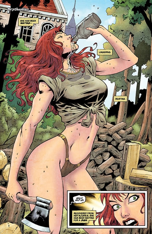 Interior preview page from Red Sonja #7