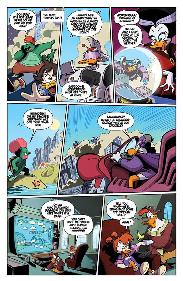 Interior preview page from Justice Ducks #1