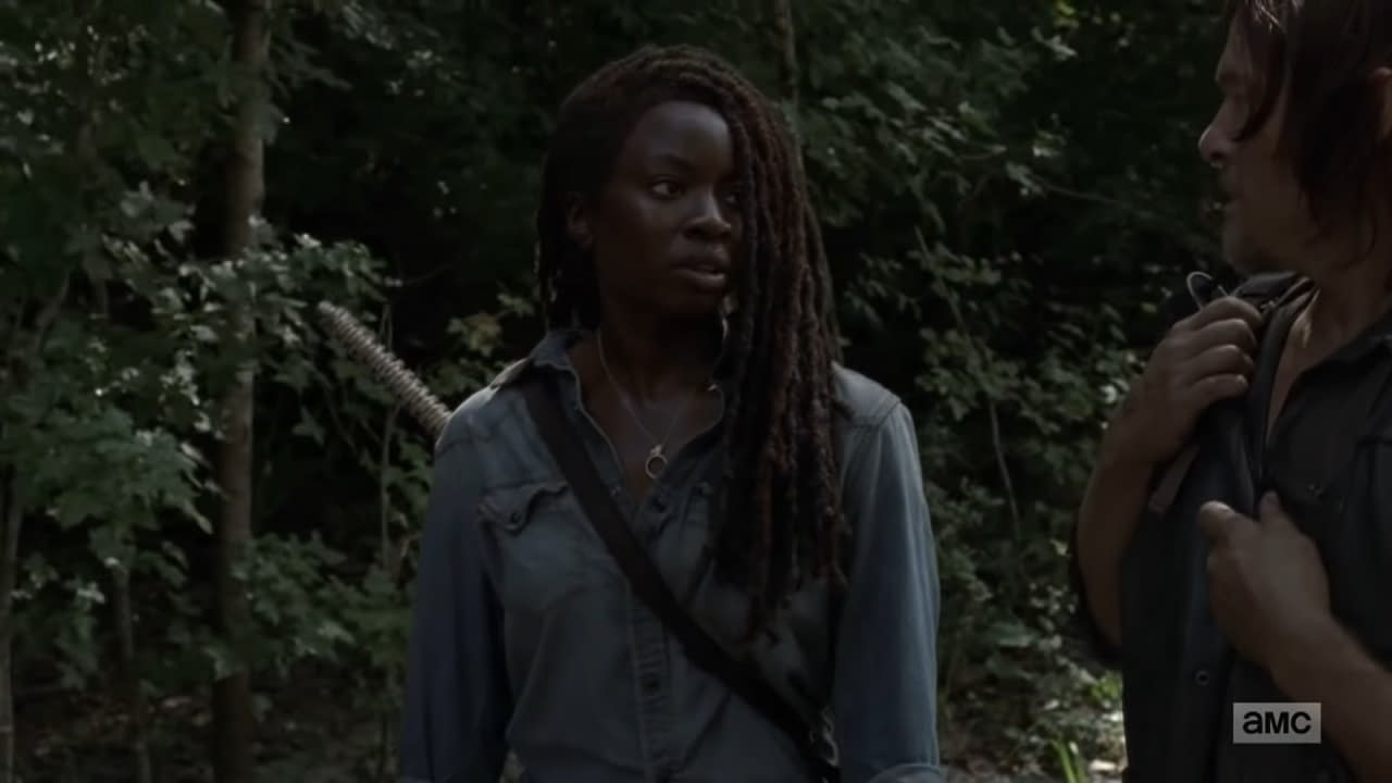The Walking Dead: The Ones Who Live: Key S09 Michonne/Daryl Moment