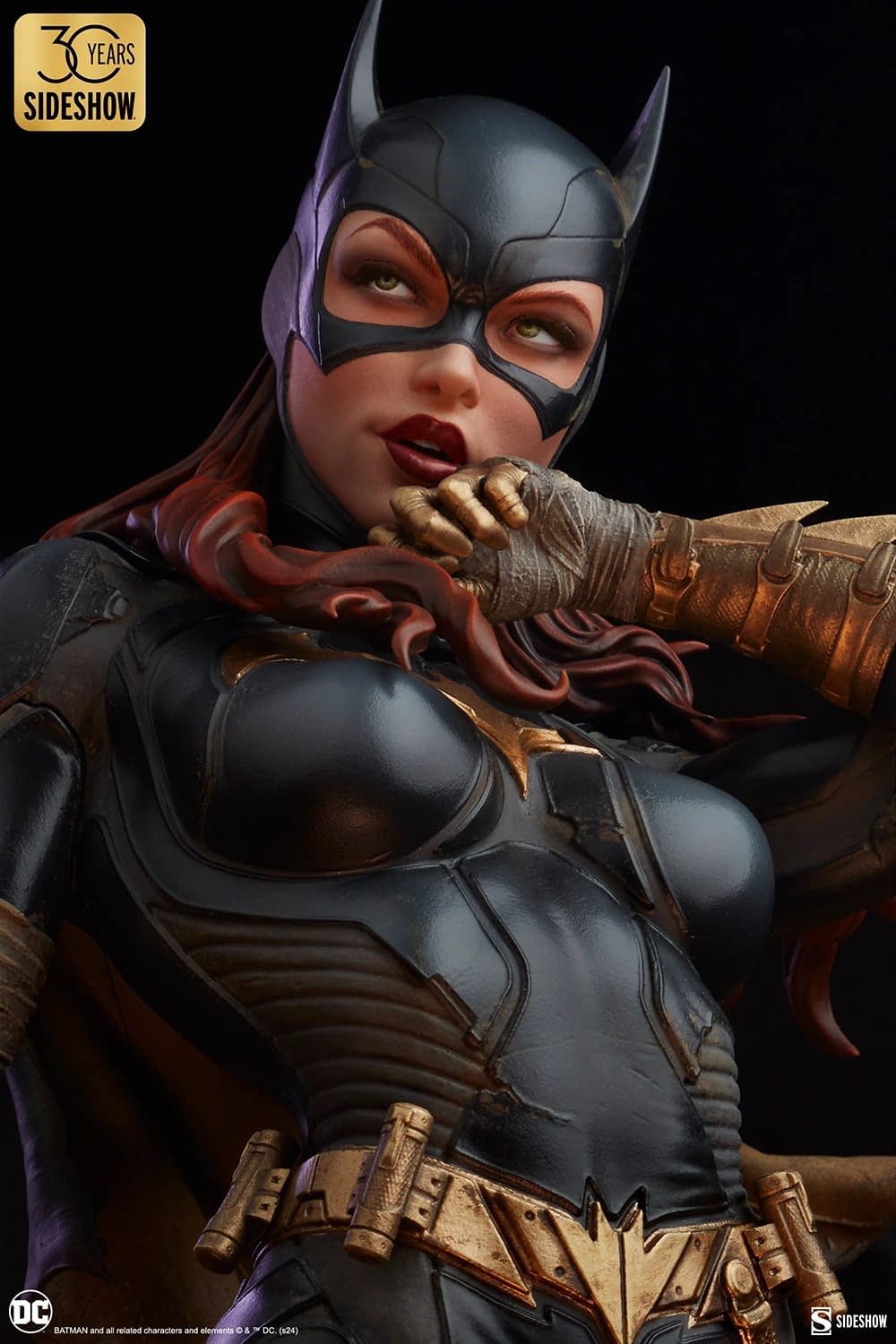 DC Comics Batgirl Takes Down Clayface with New Statue from Sideshow