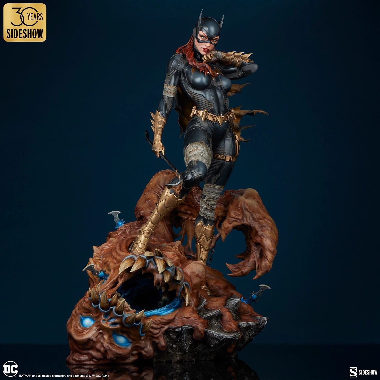 DC Comics Batgirl Takes Down Clayface with New Statue from Sideshow