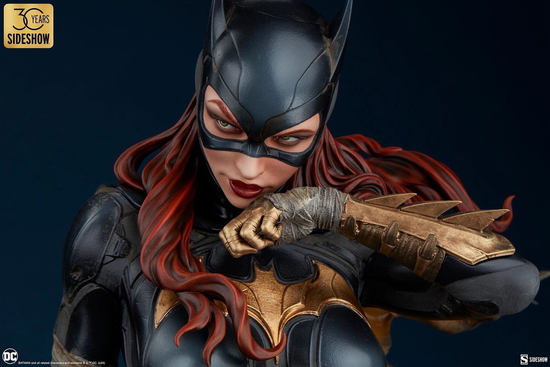 DC Comics Batgirl Takes Down Clayface with New Statue from Sideshow