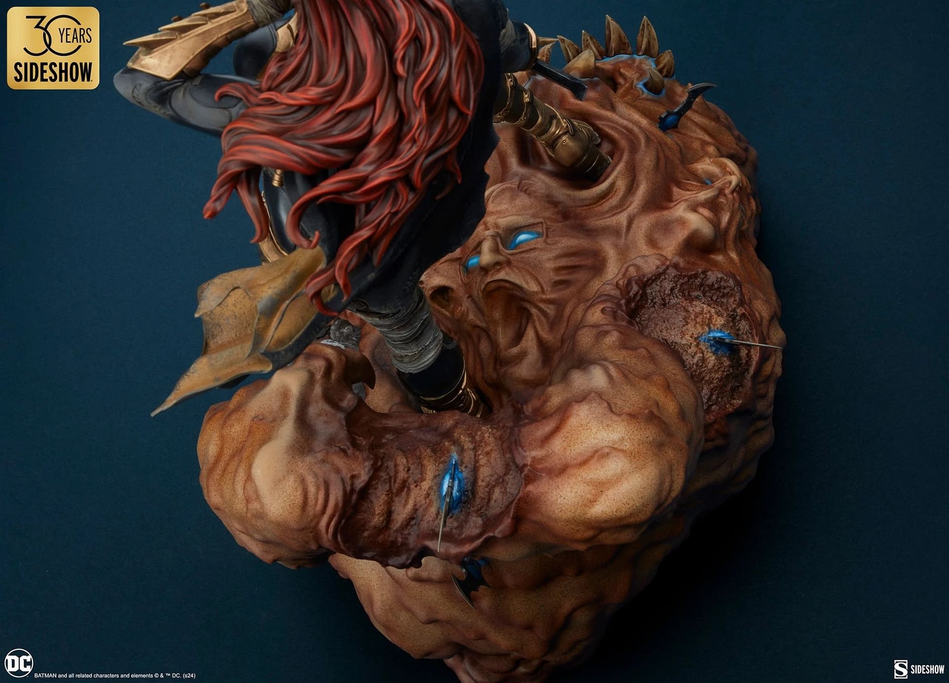 DC Comics Batgirl Takes Down Clayface with New Statue from Sideshow