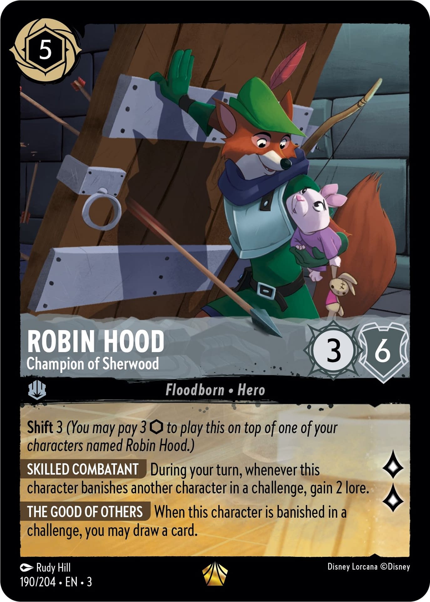 Disney's Robin Hood Enters the Inklands for Disney Lorcana (Exclusive)