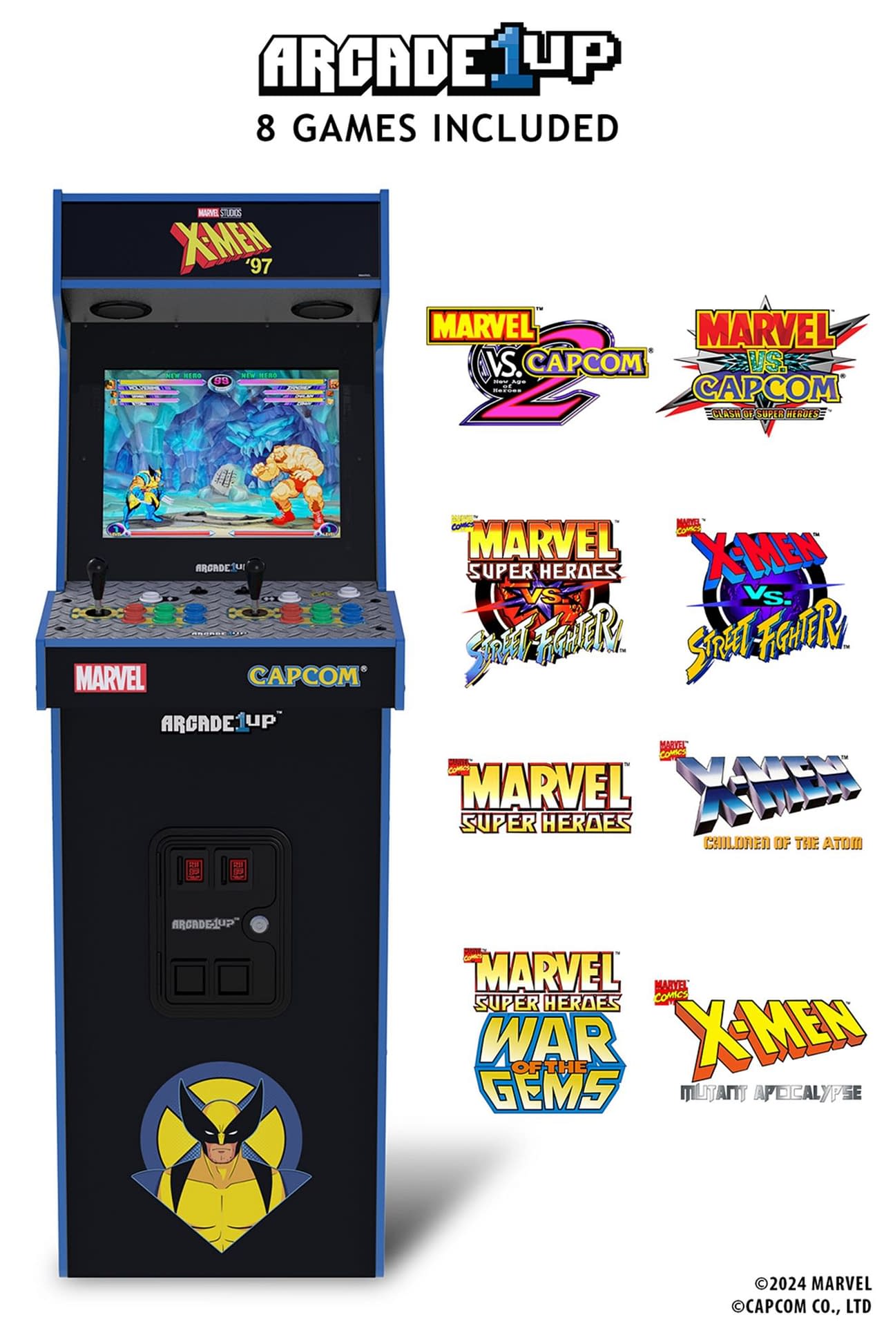 Marvel and Arcade1Up Announce New X-Men '97 Inspired Cabinet