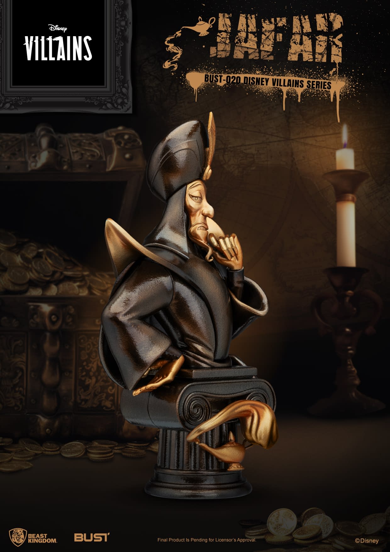 New Villainous Disney Classic Bust Statues Revealed from Beast Kingdom