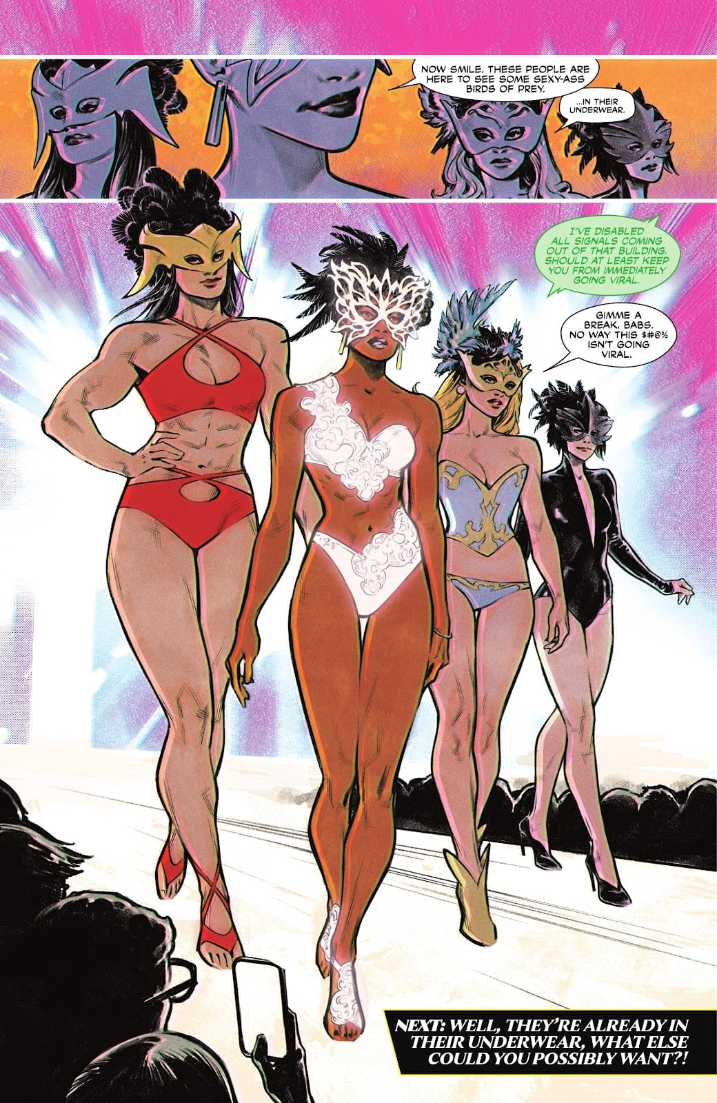 Big Barda In The Buff In Birds Of Prey #8 (Spoilers)