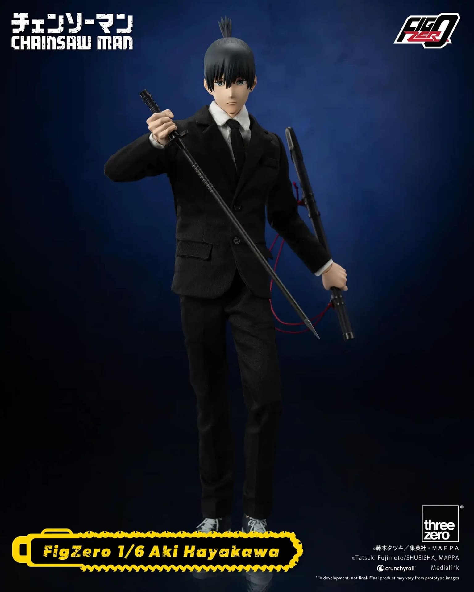 Threezero Debuts New Chainsaw Man FigZero Figure with Aki Hayakawa
