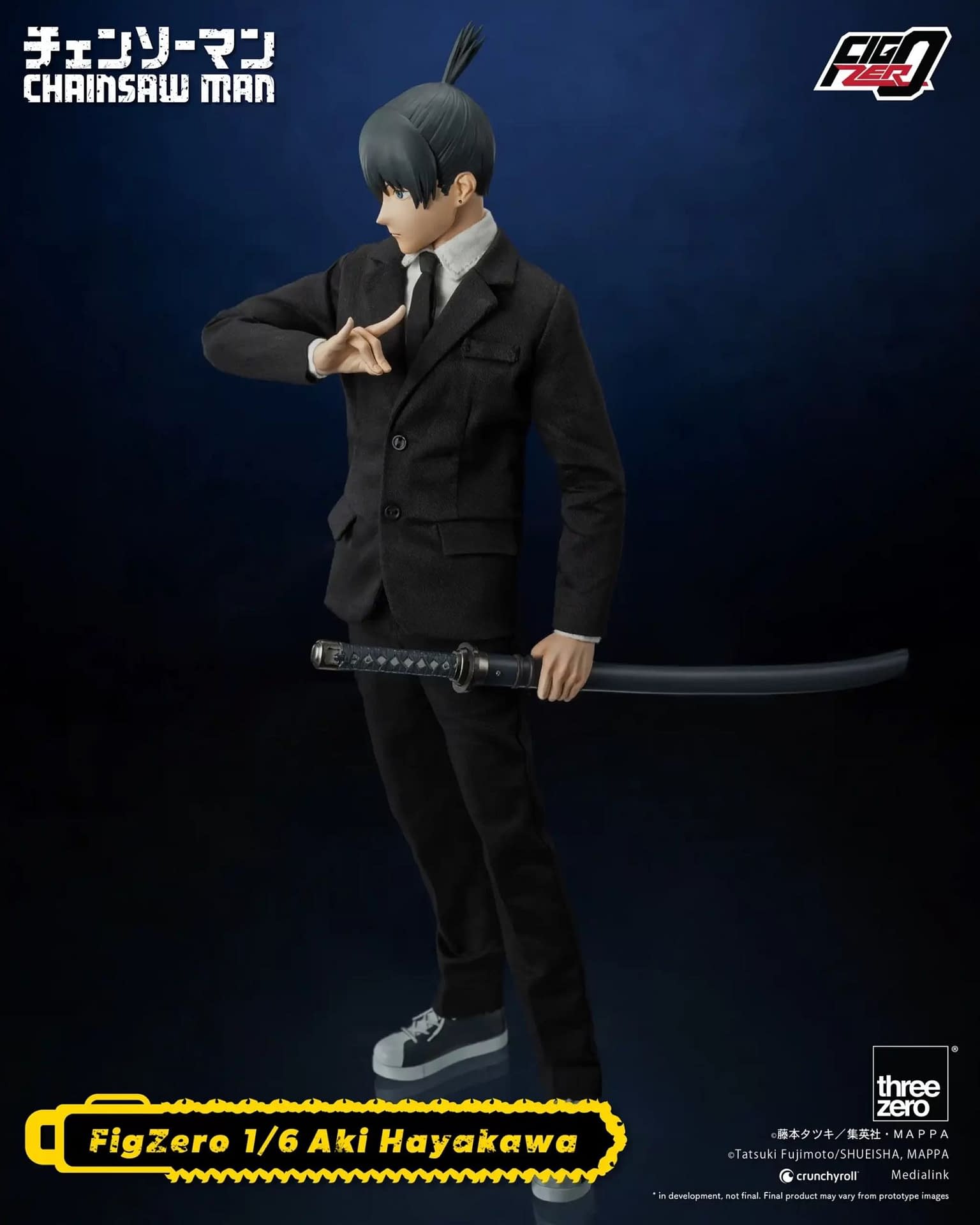 Threezero Debuts New Chainsaw Man FigZero Figure with Aki Hayakawa