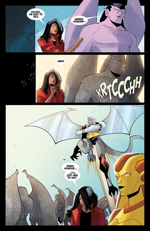 Interior preview page from Gargoyles #12