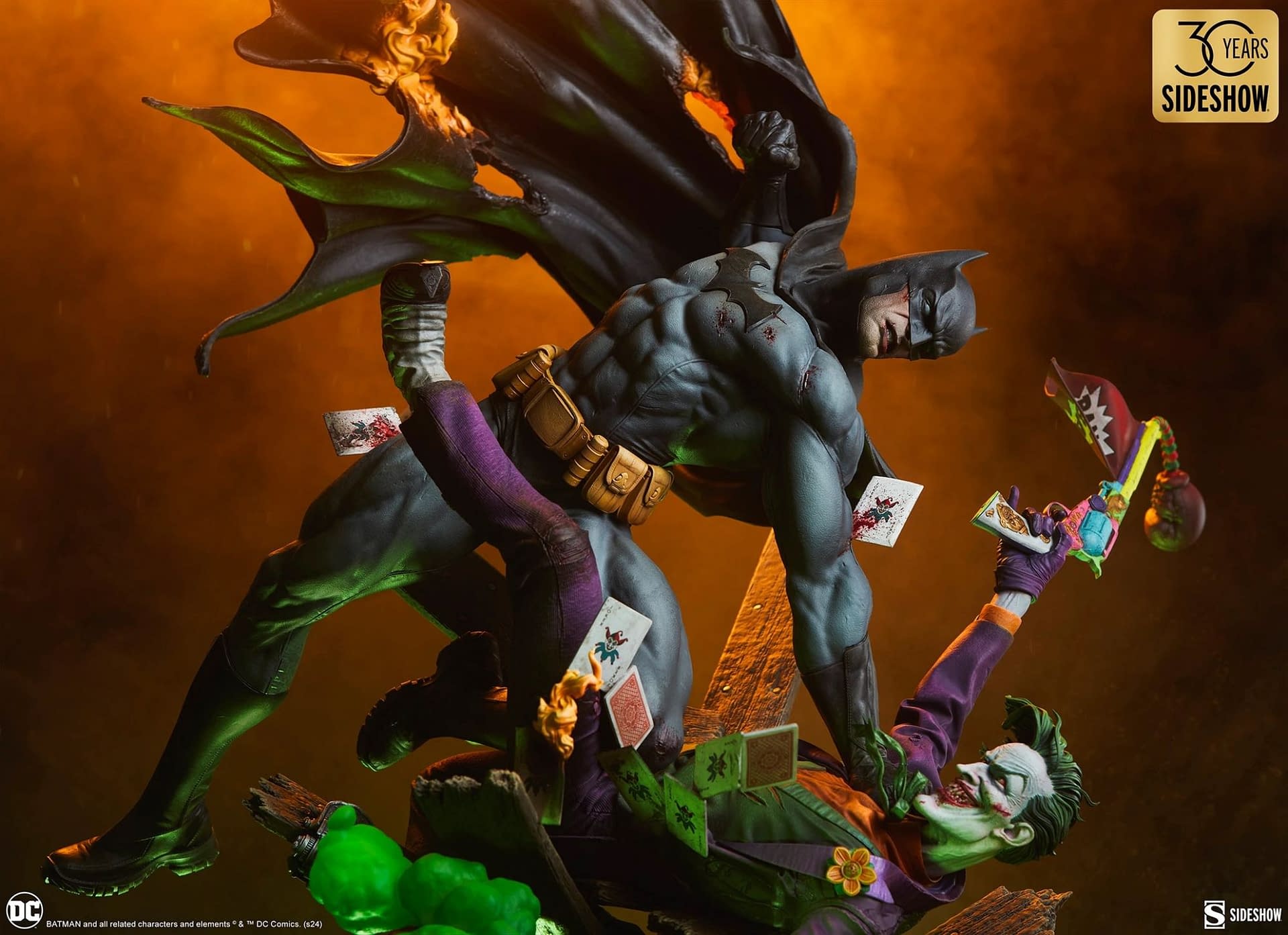 Sideshow Debuts Batman vs Joker: Eternal Enemies Premium Statue 