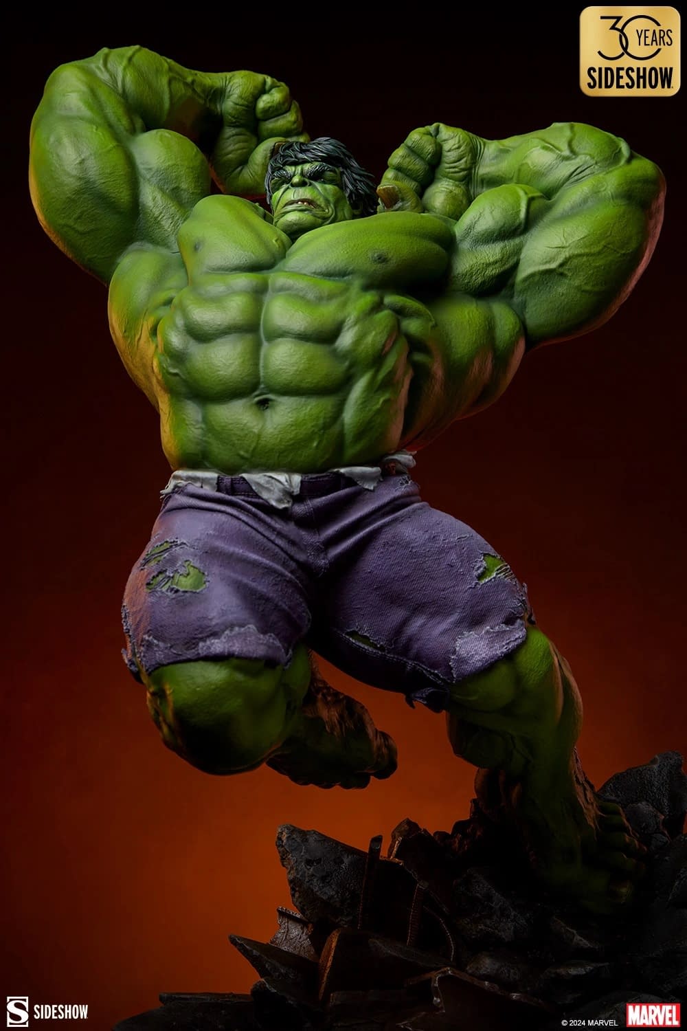 Thunderbolt Ross is the Red Hulk and Sideshow Captures His Red Fury 