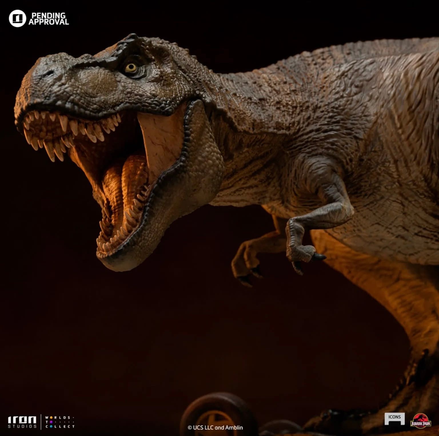 The T-Rex Has Escaped with Iron Studios New Jurassic Park Statue 