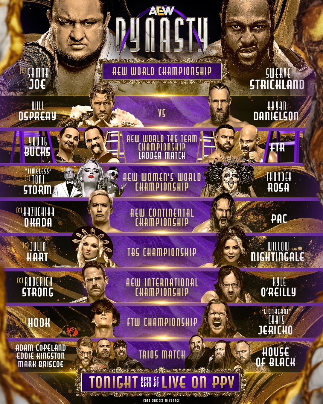 AEW Dynasty Preview How and Why Not to Watch Tonight's PPV