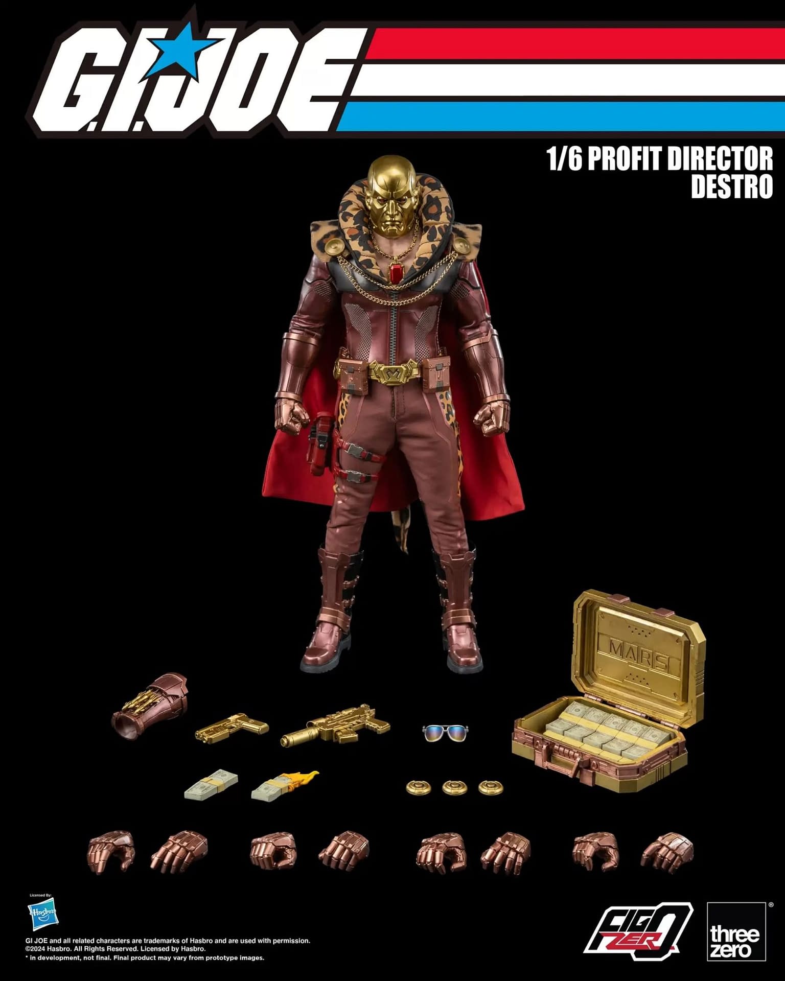 New Profit Director Destro 1/6 G.I.Joe Figure Revealed by threezero