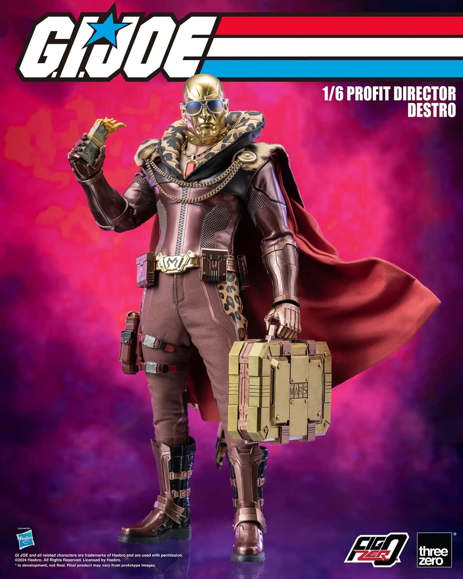 New Profit Director Destro 1/6 G.I.Joe Figure Revealed by threezero