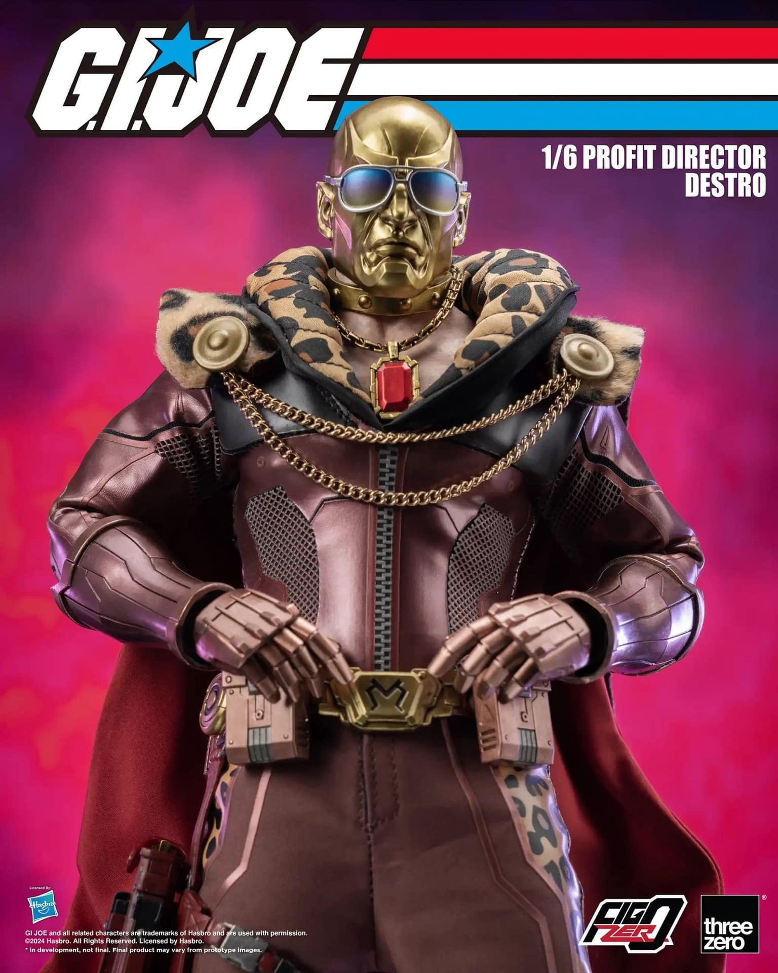 New Profit Director Destro 1/6 G.I.Joe Figure Revealed by threezero