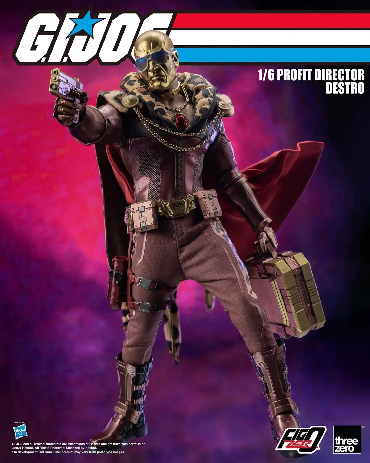 New Profit Director Destro 1/6 G.I.Joe Figure Revealed by threezero