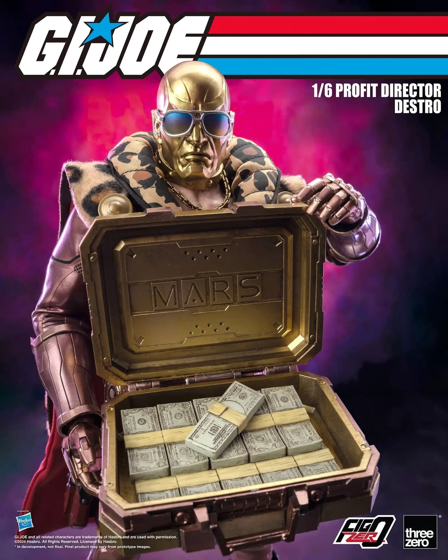 New Profit Director Destro 1/6 G.I.Joe Figure Revealed by threezero