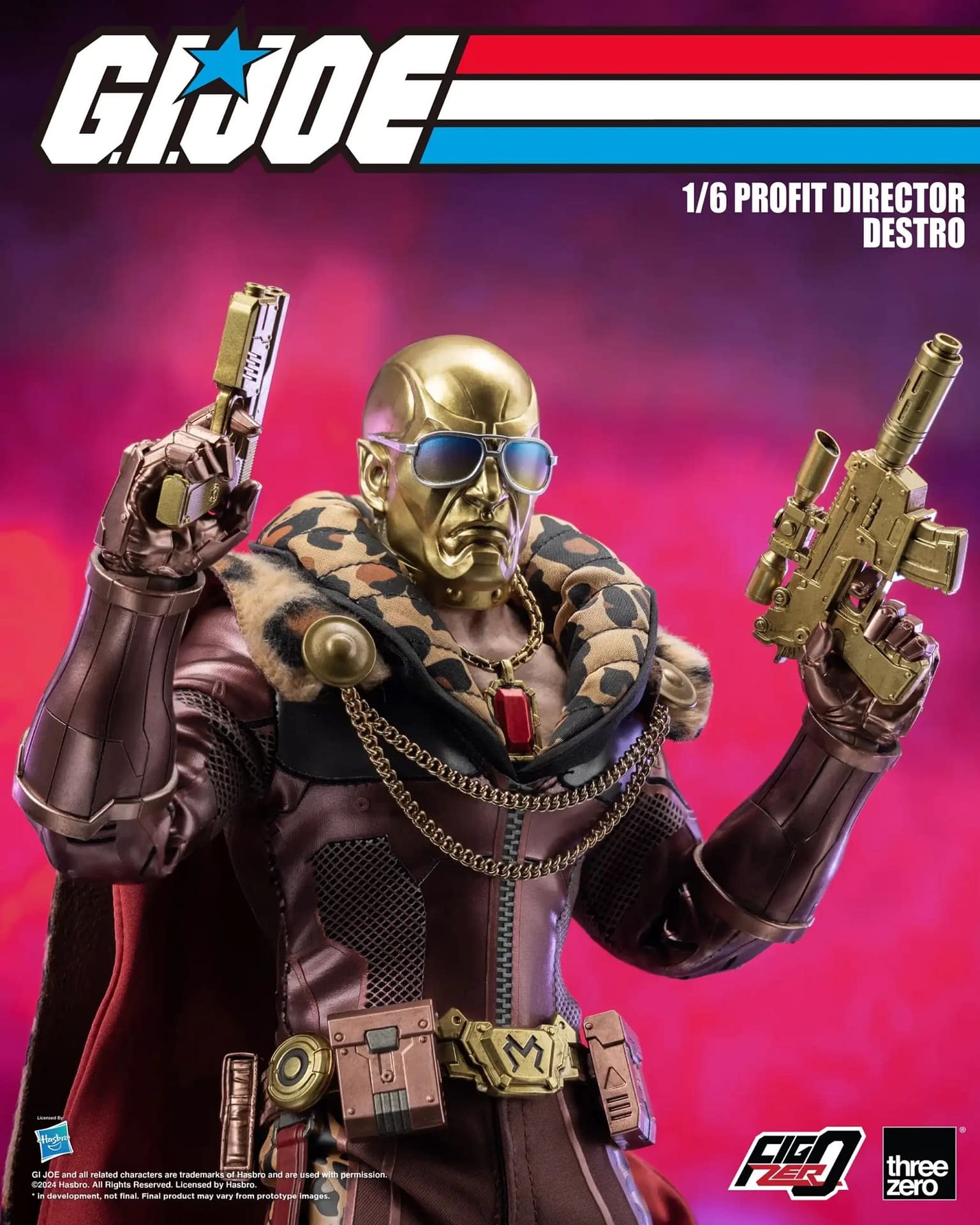 New Profit Director Destro 1/6 G.I.Joe Figure Revealed by threezero