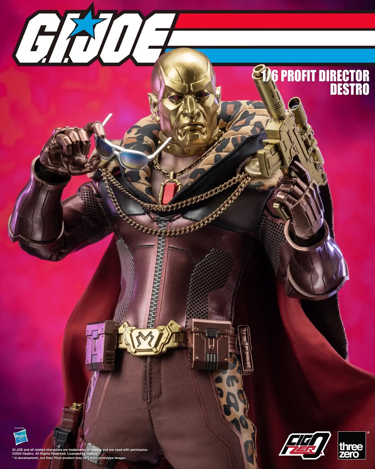 New Profit Director Destro 1/6 G.I.Joe Figure Revealed by threezero