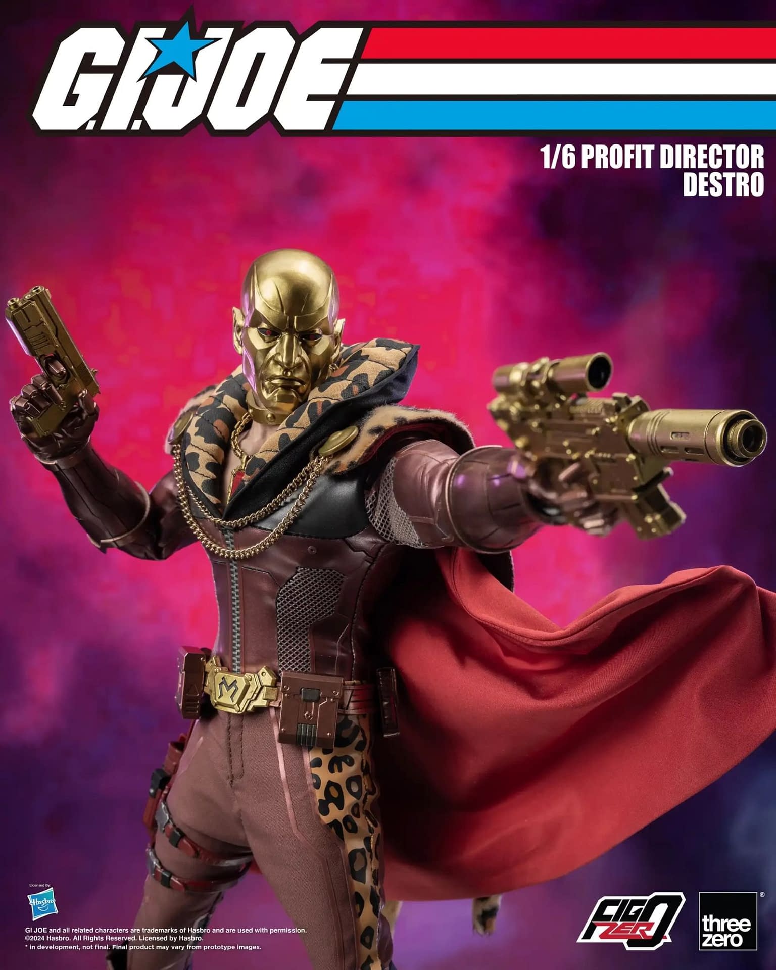 New Profit Director Destro 1/6 G.I.Joe Figure Revealed by threezero