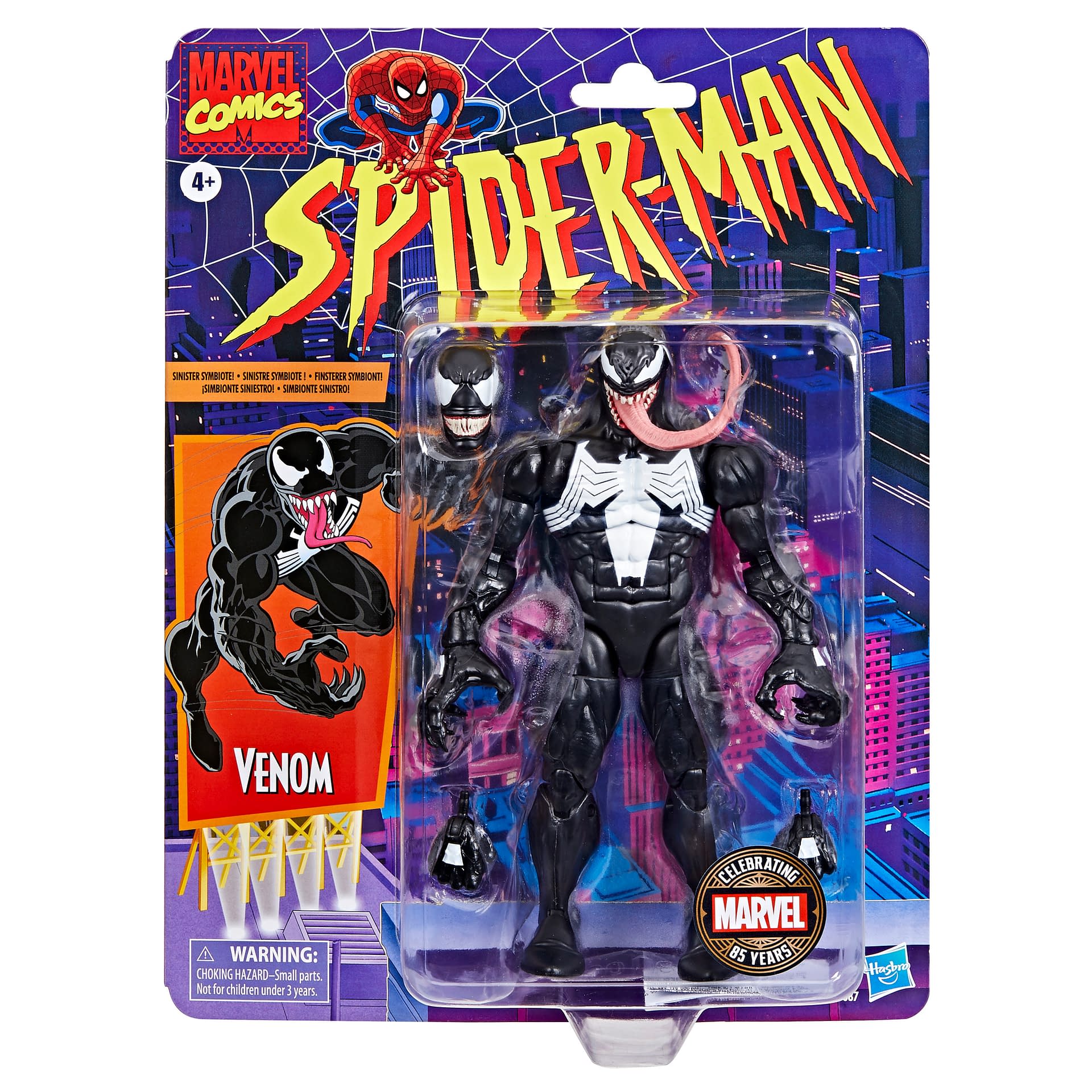 Figurine Marvel Legends Rhino 15 Cm - Hasbro, 3 Accessoires, Pack Rétro, Collection Spider-Man