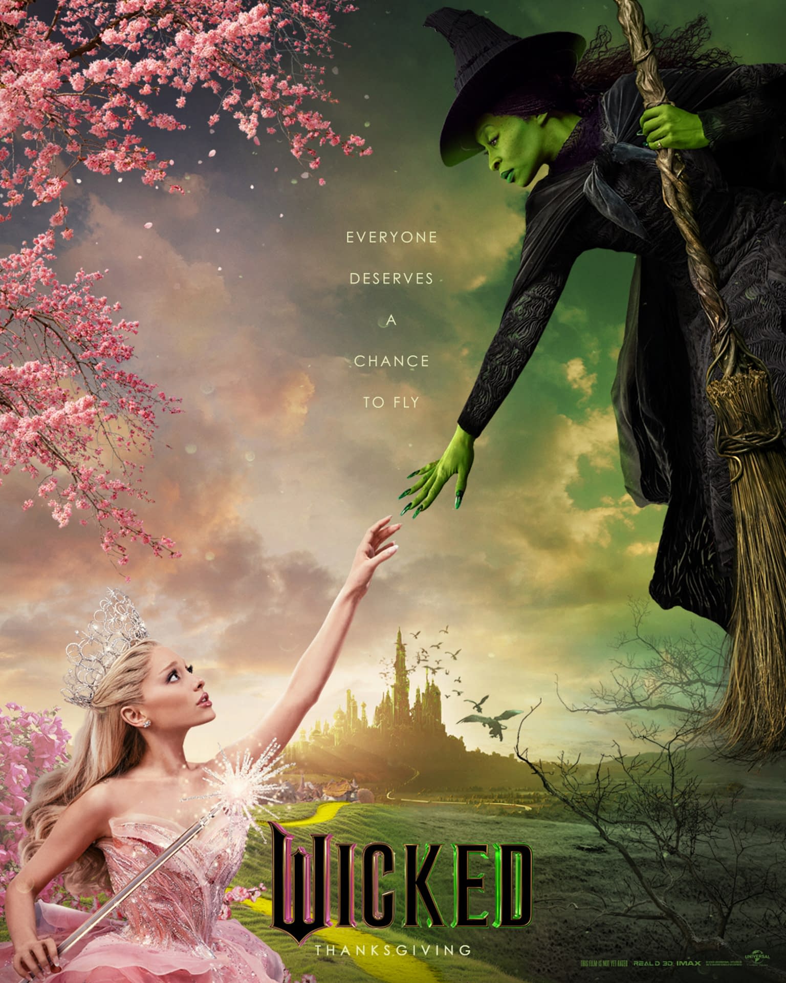 Wicked New Poster And Motion Poster, New Trailer Tomorrow