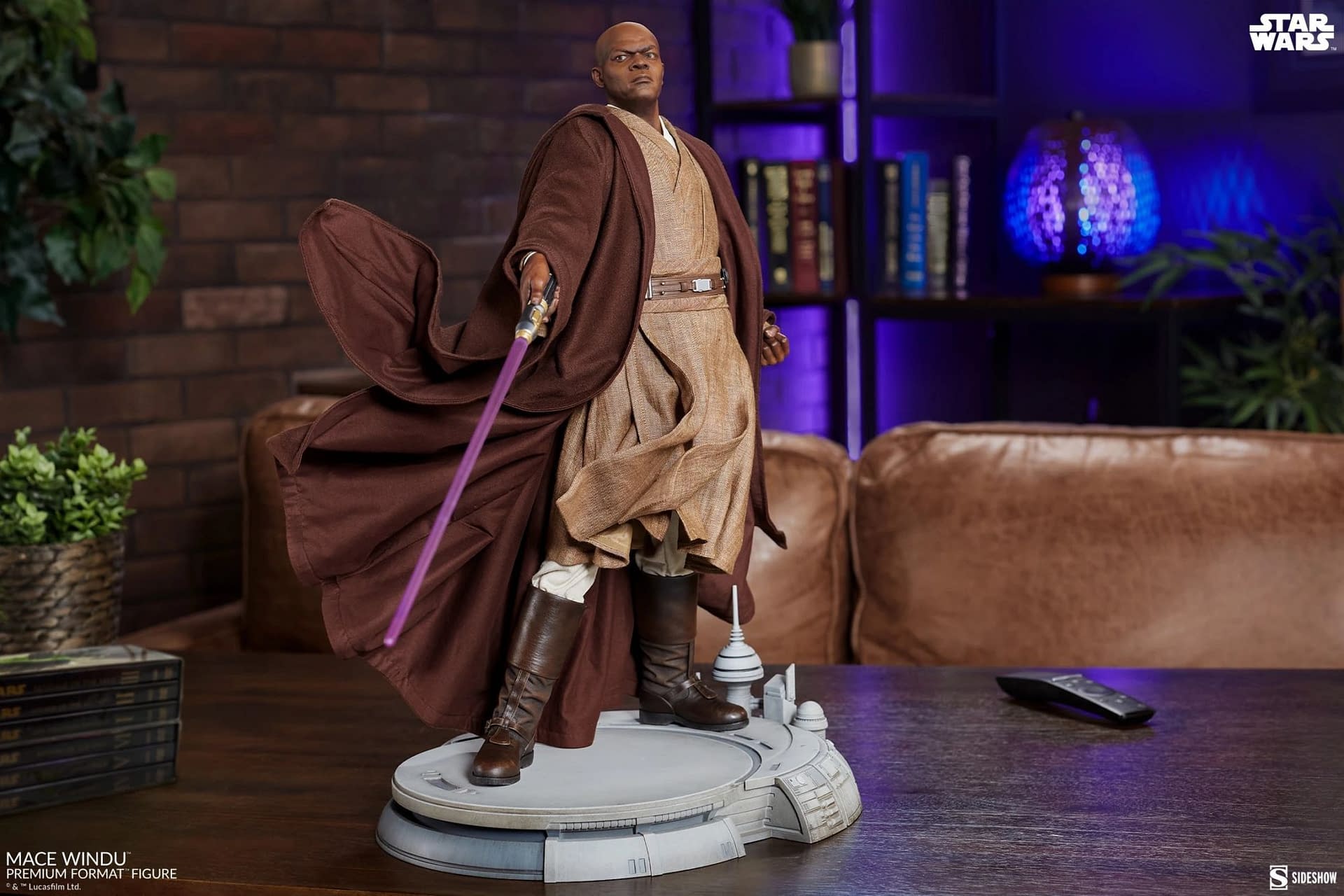 New Star Wars  Mace Windu Premium Statue Coming Soon from Sideshow