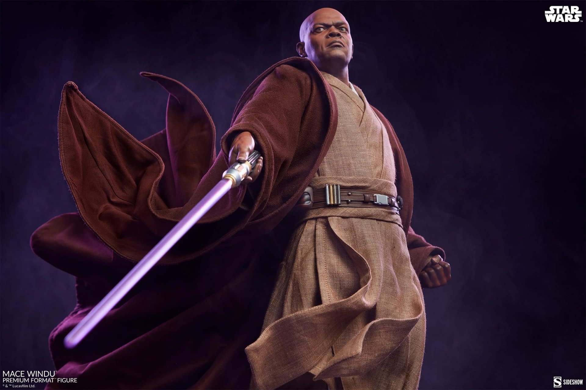 New Star Wars  Mace Windu Premium Statue Coming Soon from Sideshow
