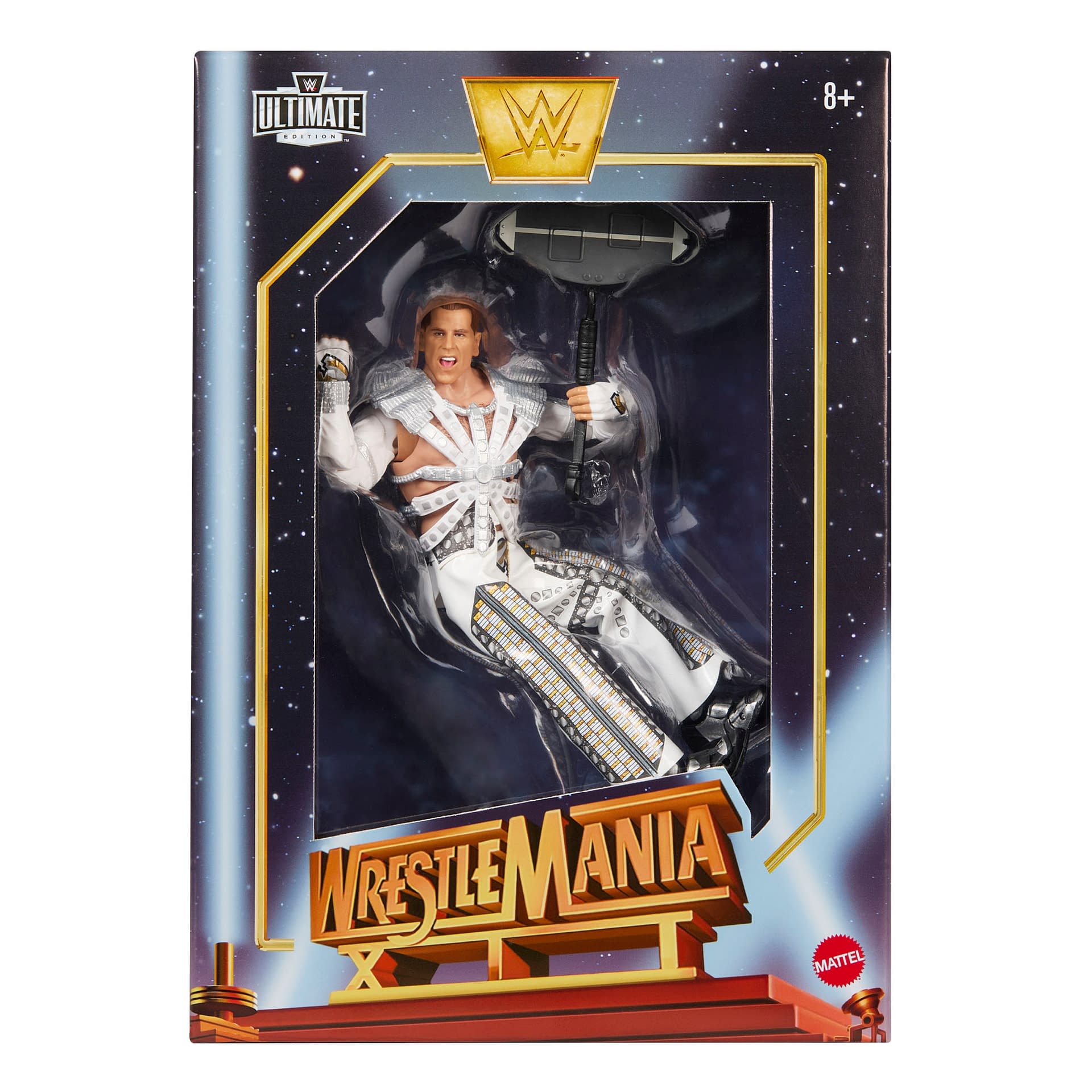 Action Figure WWE Shawn Michaels Elite - 15 Cm, Articolato Con Accessori, Per Bambini 8+ Anni, GVC07