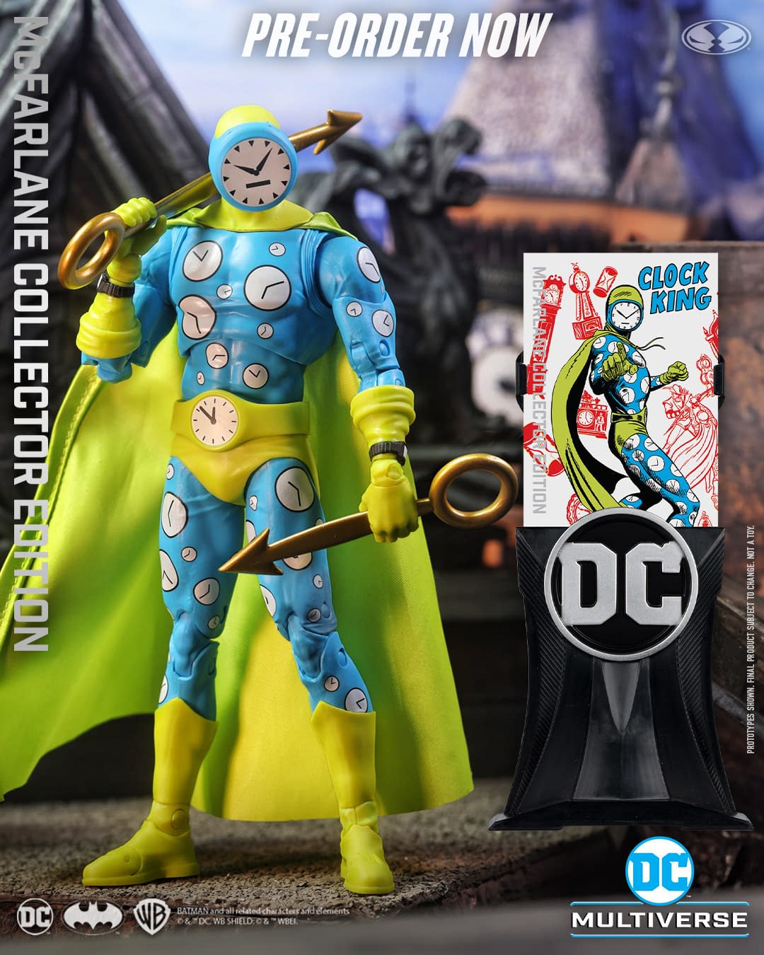 All Hail DC Comics Clock King with McFarlane Toys Newest Release 