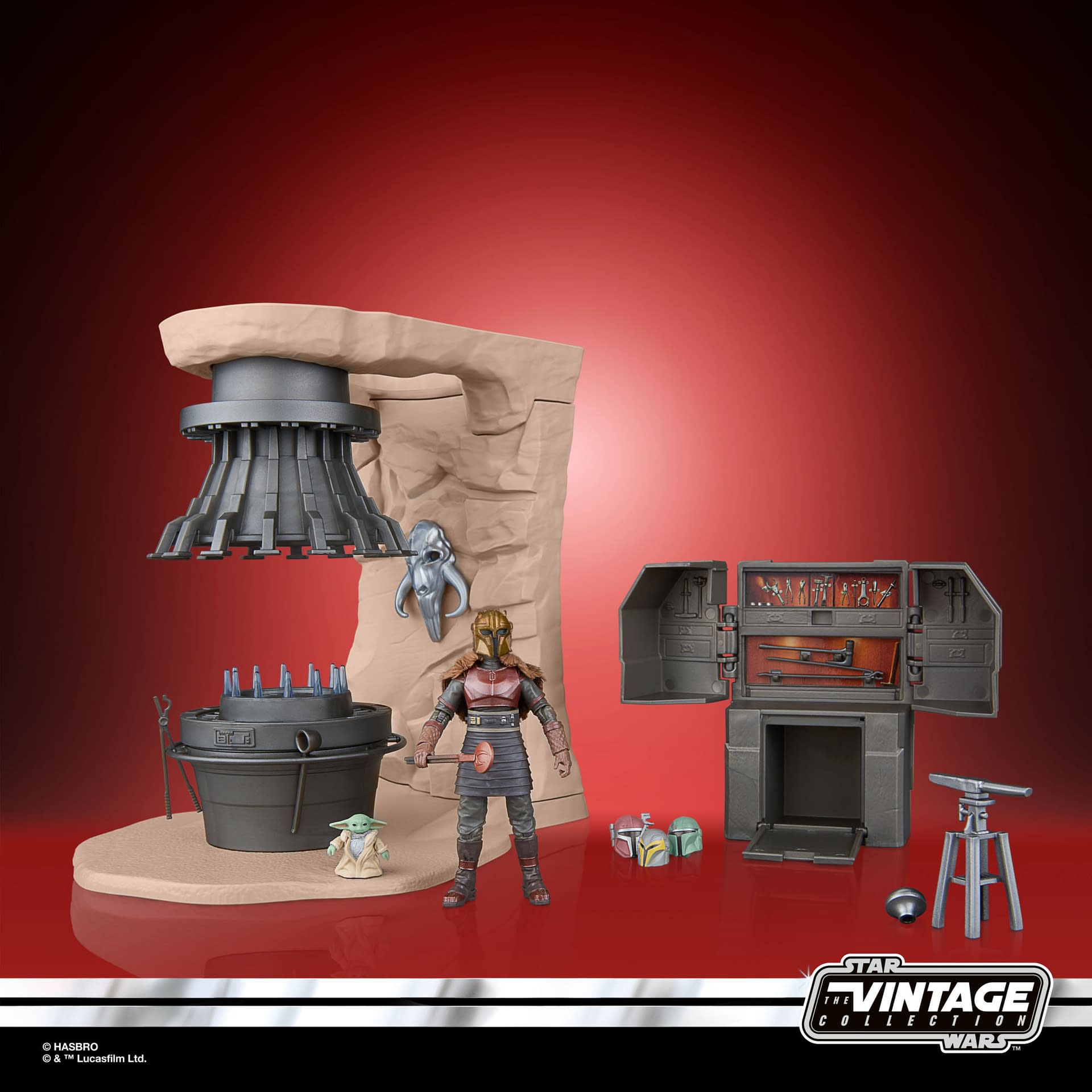 Enter The Armorer's Forge with Hasbro New The Mandalorian Playset  
