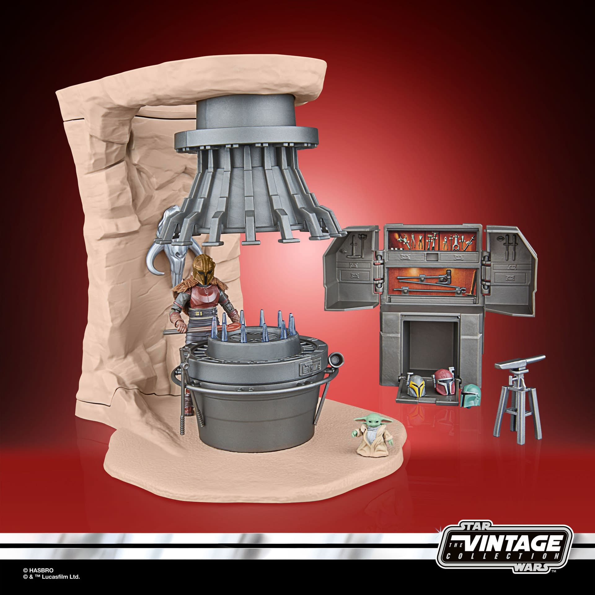 Enter The Armorer's Forge with Hasbro New The Mandalorian Playset  