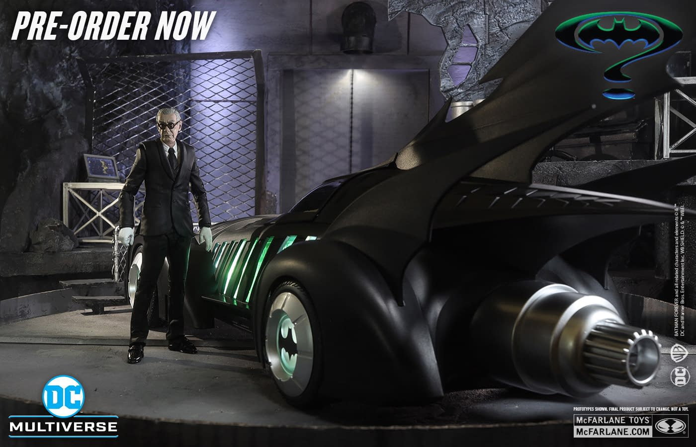 McFarlane Toys Unveils Pennyworth & Batmobile Batman Forever Set