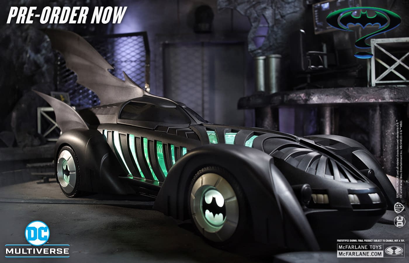McFarlane Toys Unveils Pennyworth & Batmobile Batman Forever Set