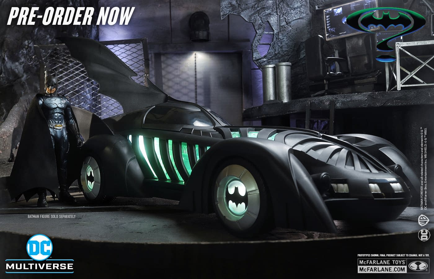 McFarlane Toys Unveils Pennyworth & Batmobile Batman Forever Set
