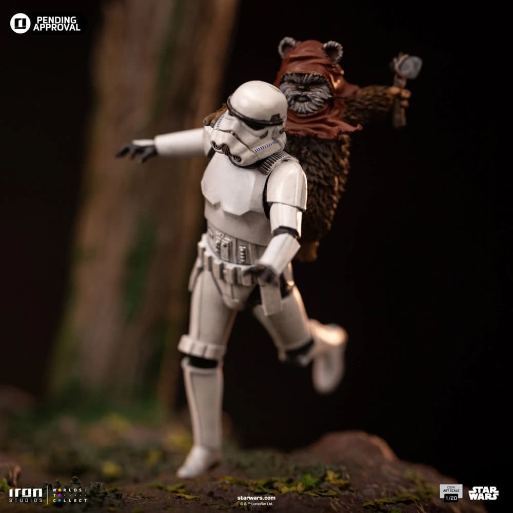 Chewbacca Gets a Ride with Iron Studios New Star Wars AT-ST Statue 