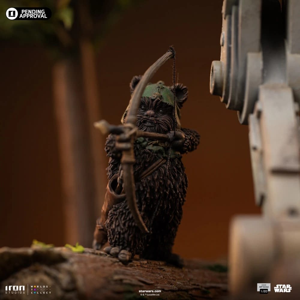 Chewbacca Gets a Ride with Iron Studios New Star Wars AT-ST Statue 