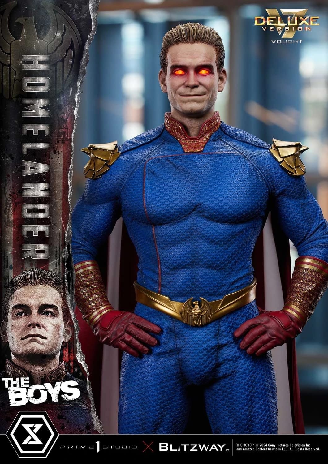 The Boys Arrive at Prime 1 Studio with Brand New Homelander Statue 