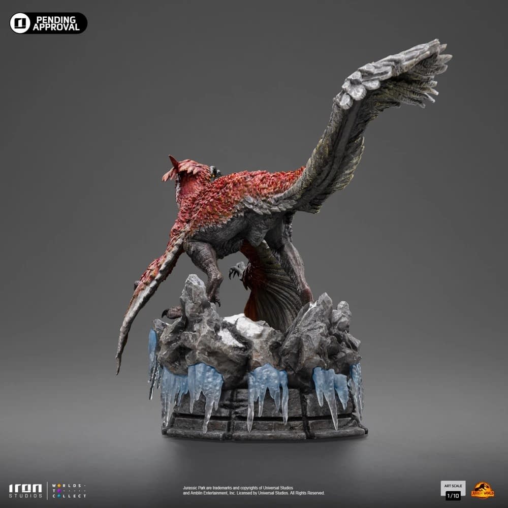 Iron Studios Debuts New Jurassic World: Dominion Pyroraptor Statue 